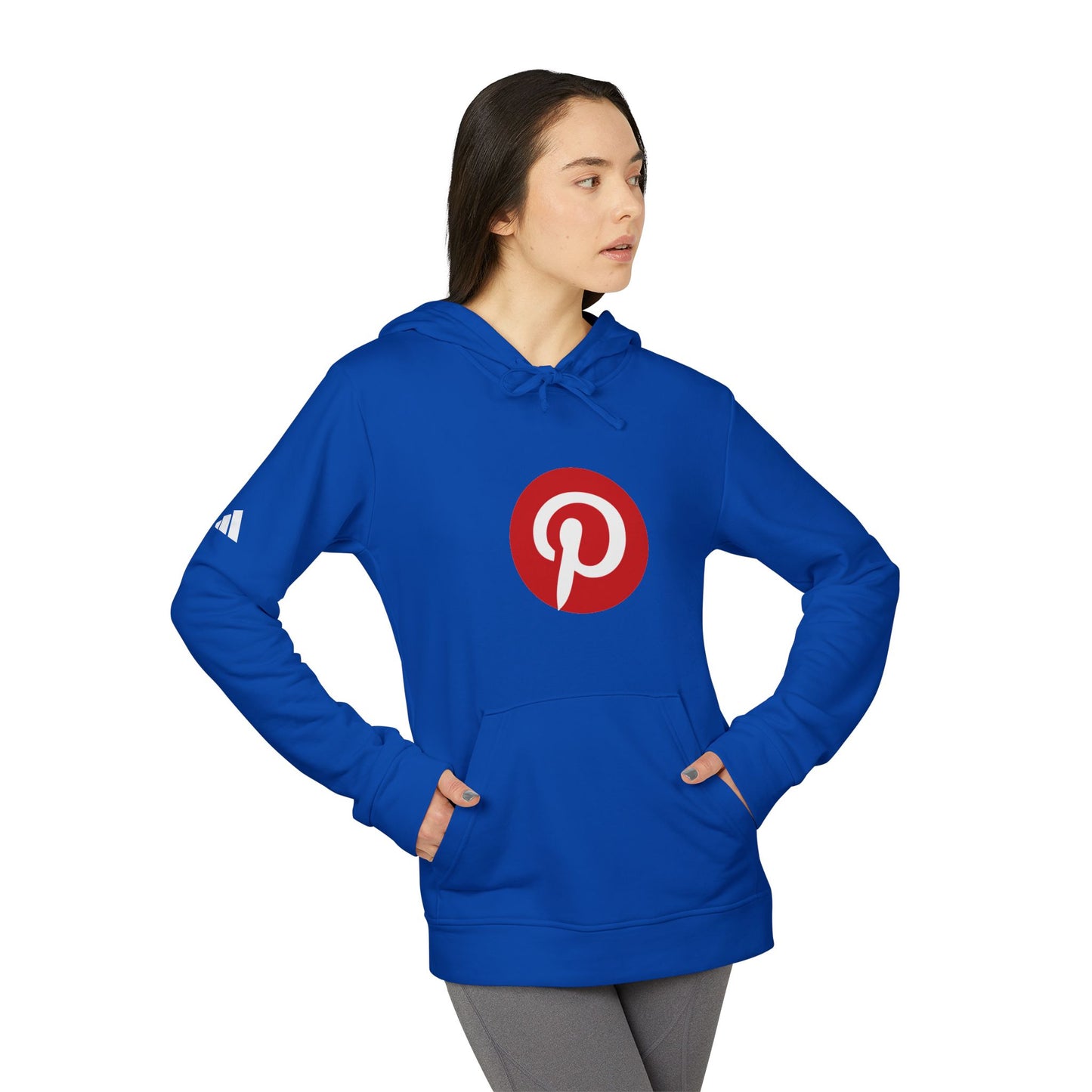 Pinterest Logo Adidas Adult Hoodie