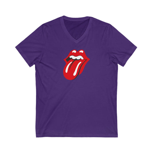 Rolling Stones Adult V-Neck T-Shirt