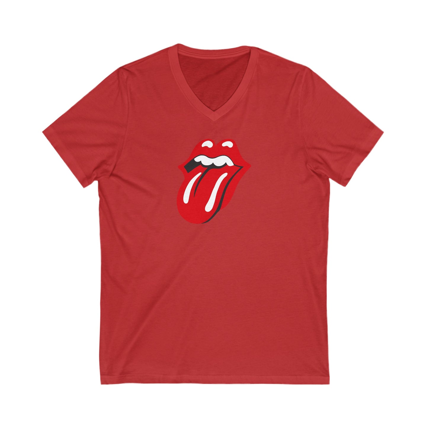 Rolling Stones Adult V-Neck T-Shirt