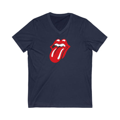 Rolling Stones Adult V-Neck T-Shirt