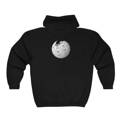 Wikipedia Adult Zip-Up Hoodie