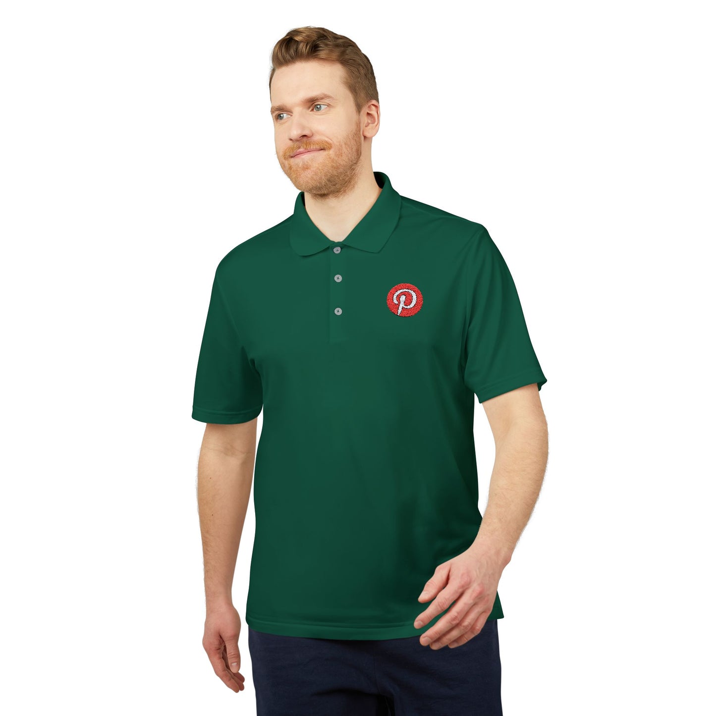 Pinterest Logo Adidas Performance Polo