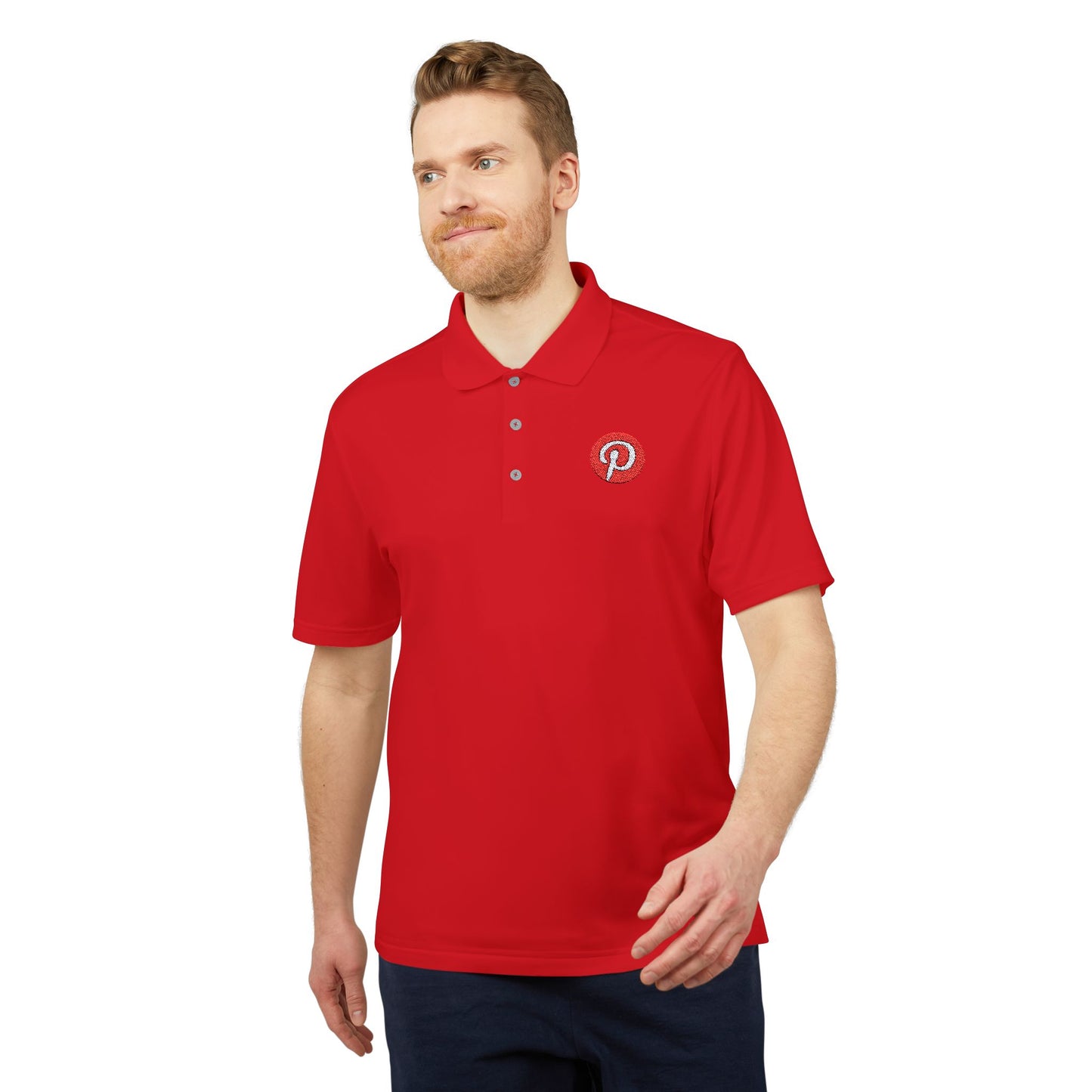 Pinterest Logo Adidas Performance Polo