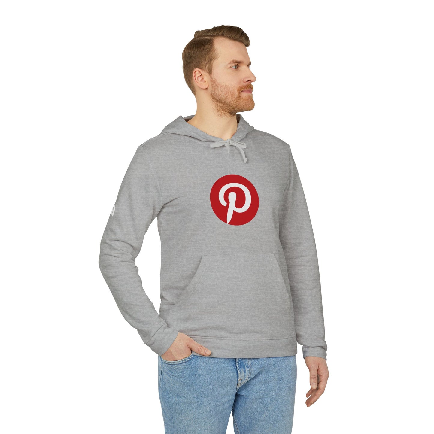 Pinterest Logo Adidas Adult Hoodie