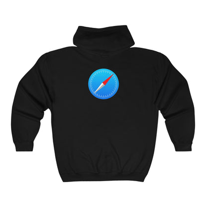 Safari Logo Adult Zip-Up Hoodie