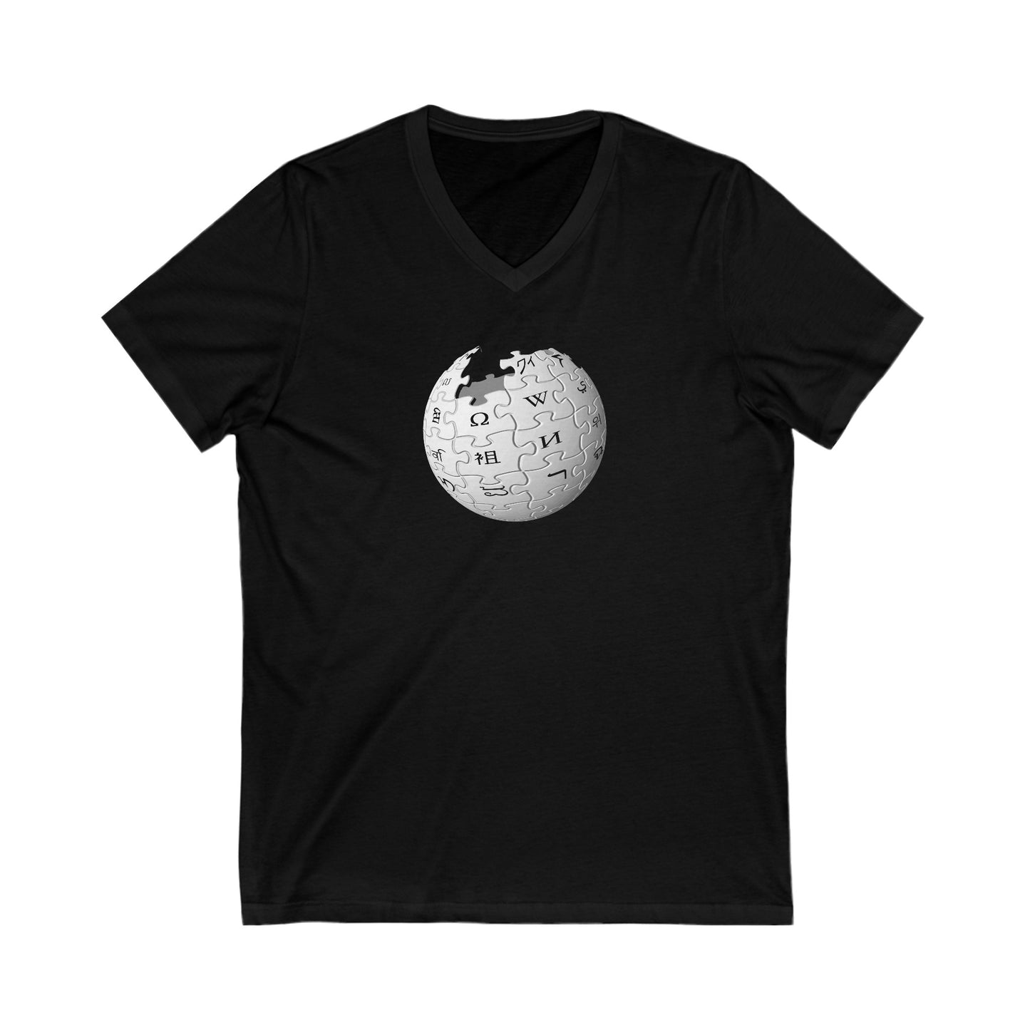 Wikipedia Adult V-Neck T-Shirt