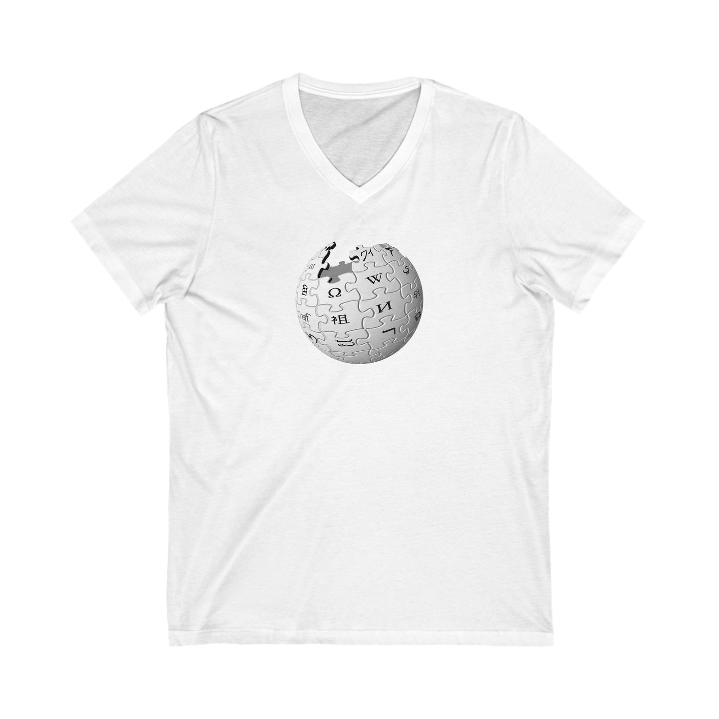 Wikipedia Adult V-Neck T-Shirt