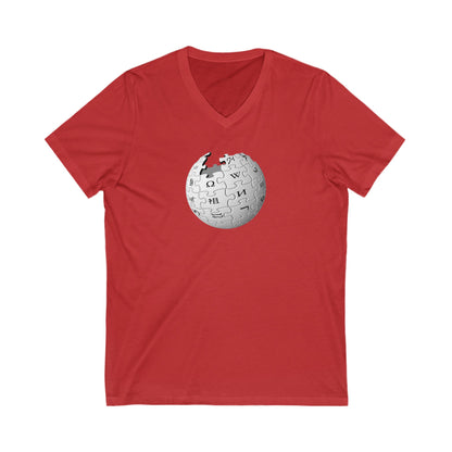 Wikipedia Adult V-Neck T-Shirt