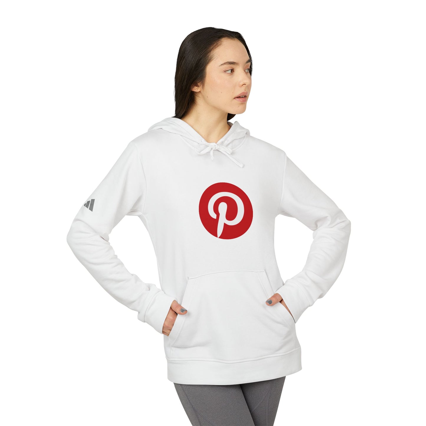 Pinterest Logo Adidas Adult Hoodie