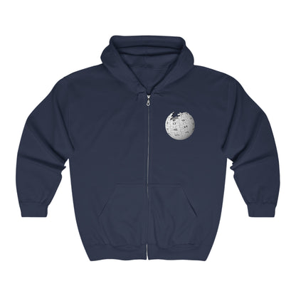 Wikipedia Adult Zip-Up Hoodie