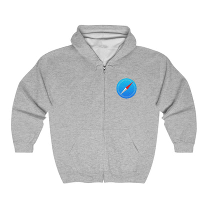 Safari Logo Adult Zip-Up Hoodie