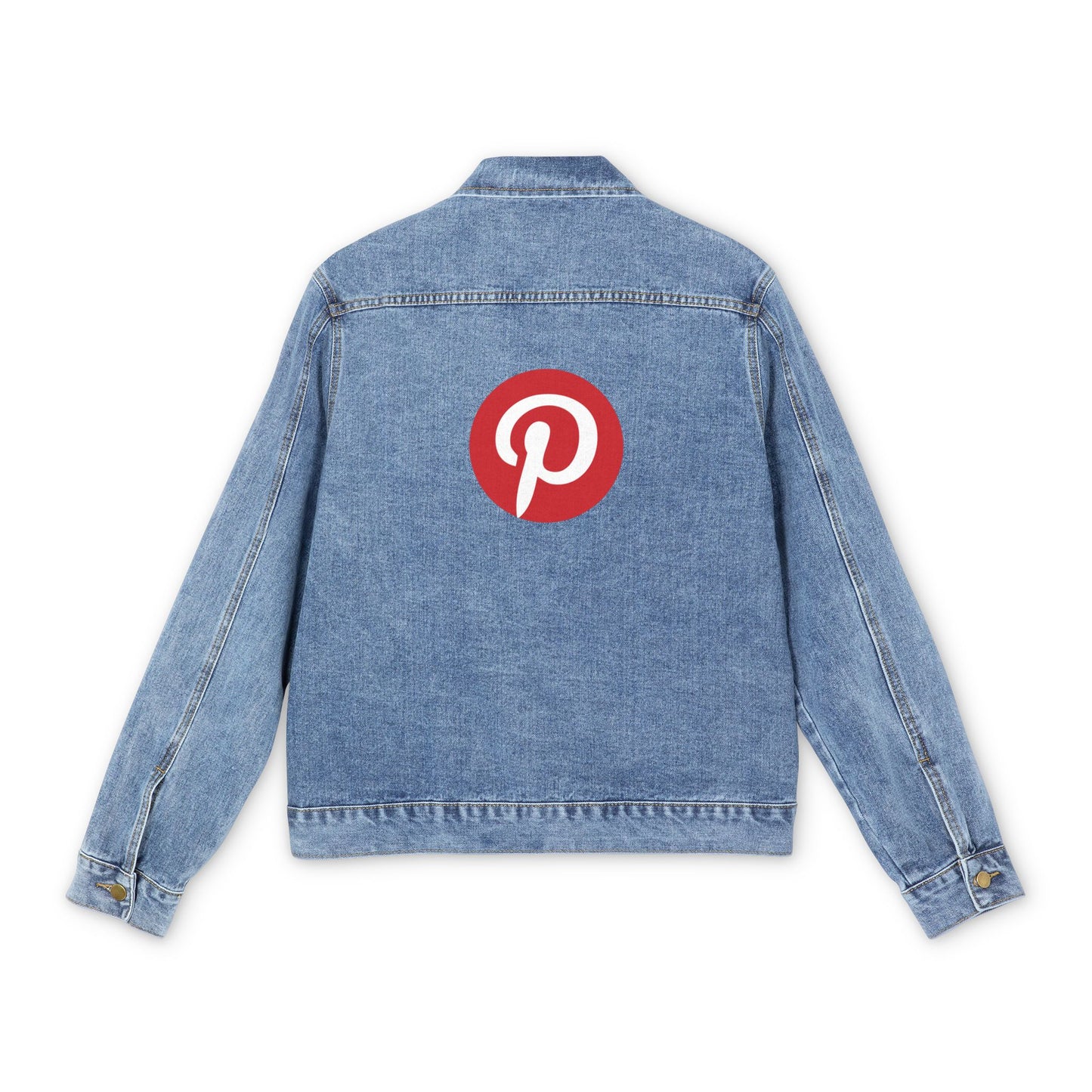 Pinterest Logo Adult Denim Jacket