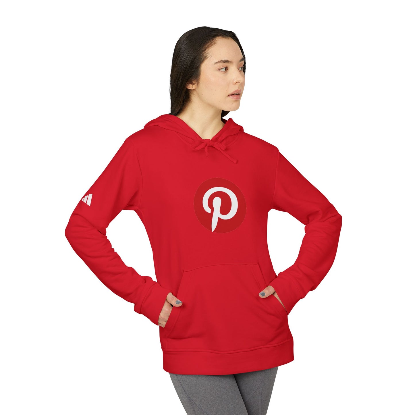 Pinterest Logo Adidas Adult Hoodie